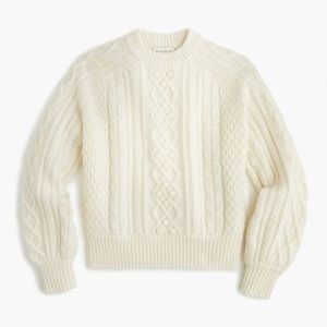 Demy Lee x J. Crew Balloon-Sleeve Sweater